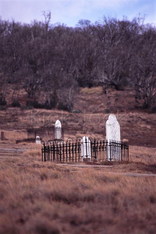 graves of gold miners, snowy mountains, victoria.