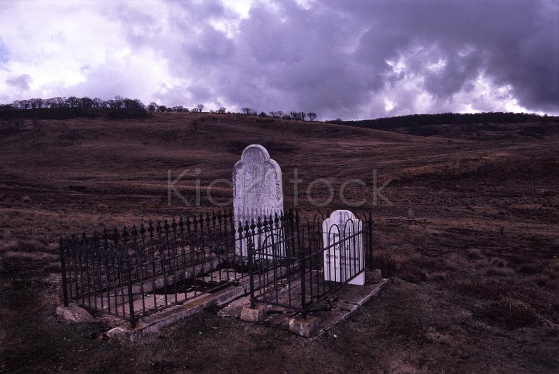 graves of gold miners, snowy mountains, victoria.