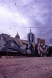 modern architecture of melbournes federation square